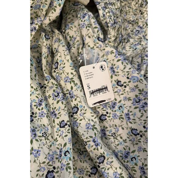 Free People Petunia Floral Open Back Dainty Mini Dress Size Small - Picture 9 of 11